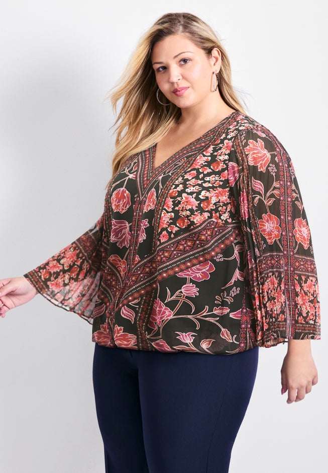 Harmony Pleat Sleeve Top image number 3