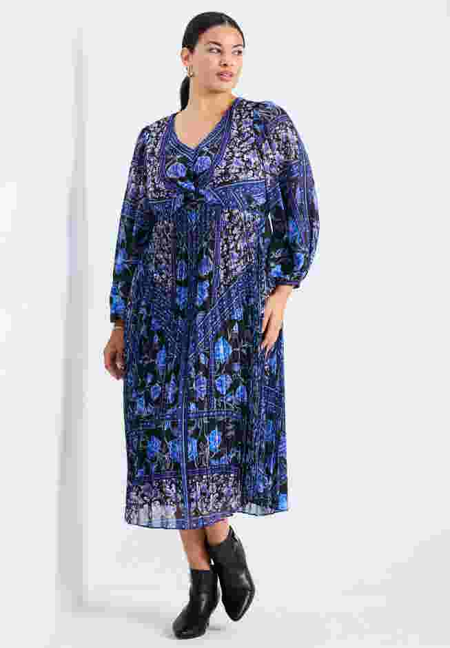 Harmony Twist Front Pleated Dress image number 1