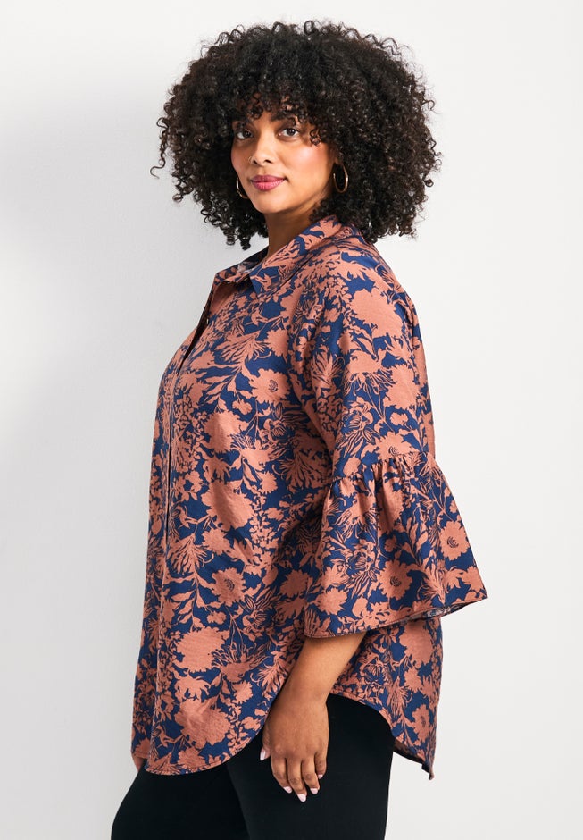 Marianne Ruffle Hem Shirt image number 1