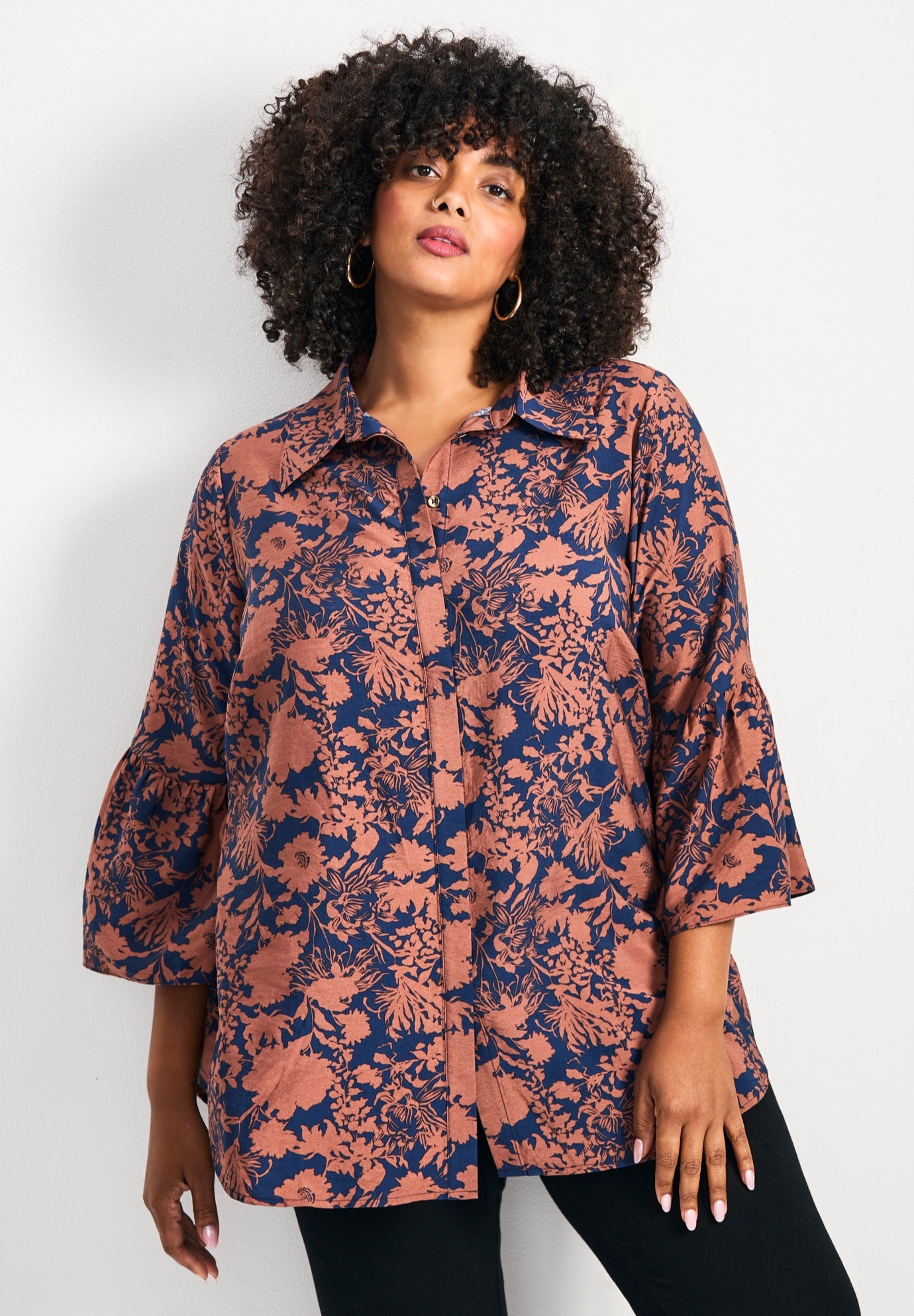 Marianne Ruffle Hem Shirt image number 0