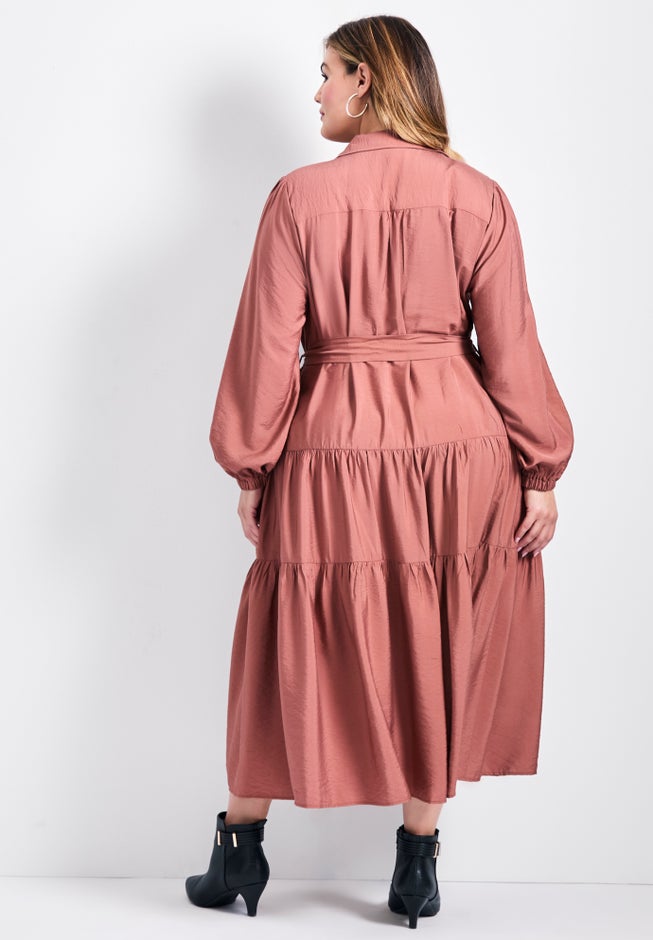 Marianne Tiered Shirtdress image number 3