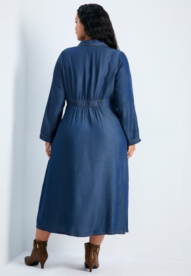 Joanne Denim Shirtdress image number 1