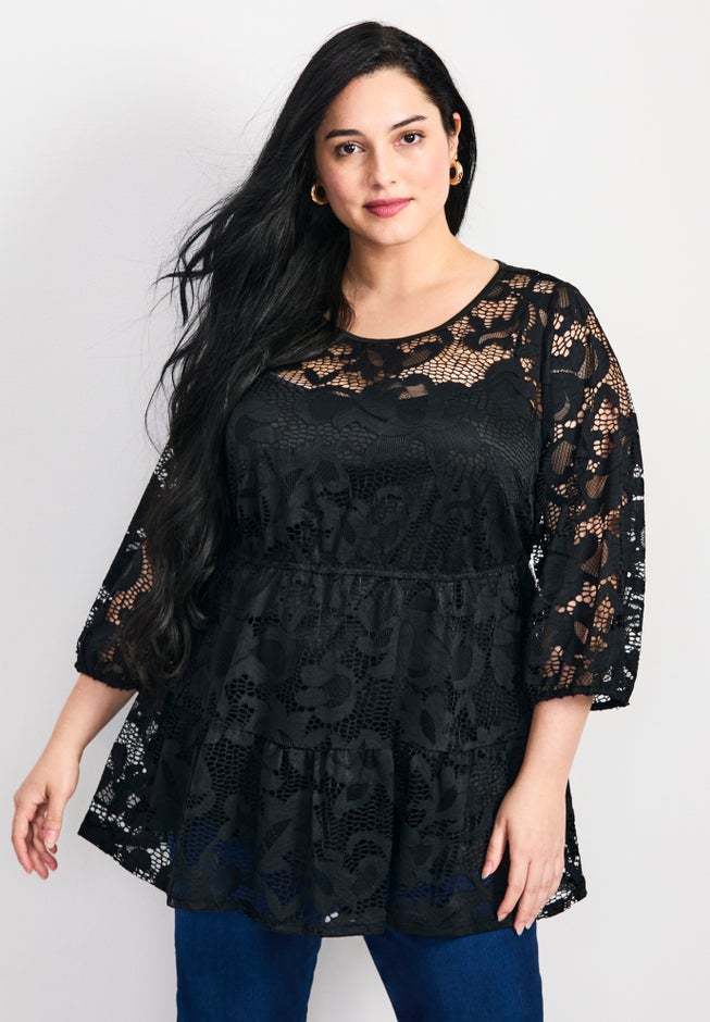 Lucille Lace Tunic image number 0