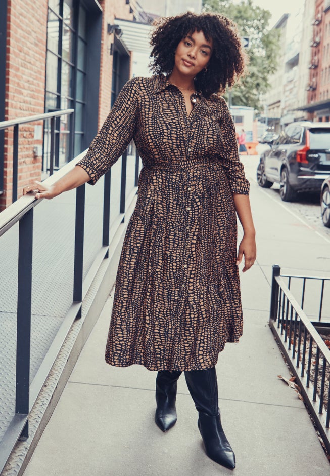 Flora Belted Shirtdress image number 1