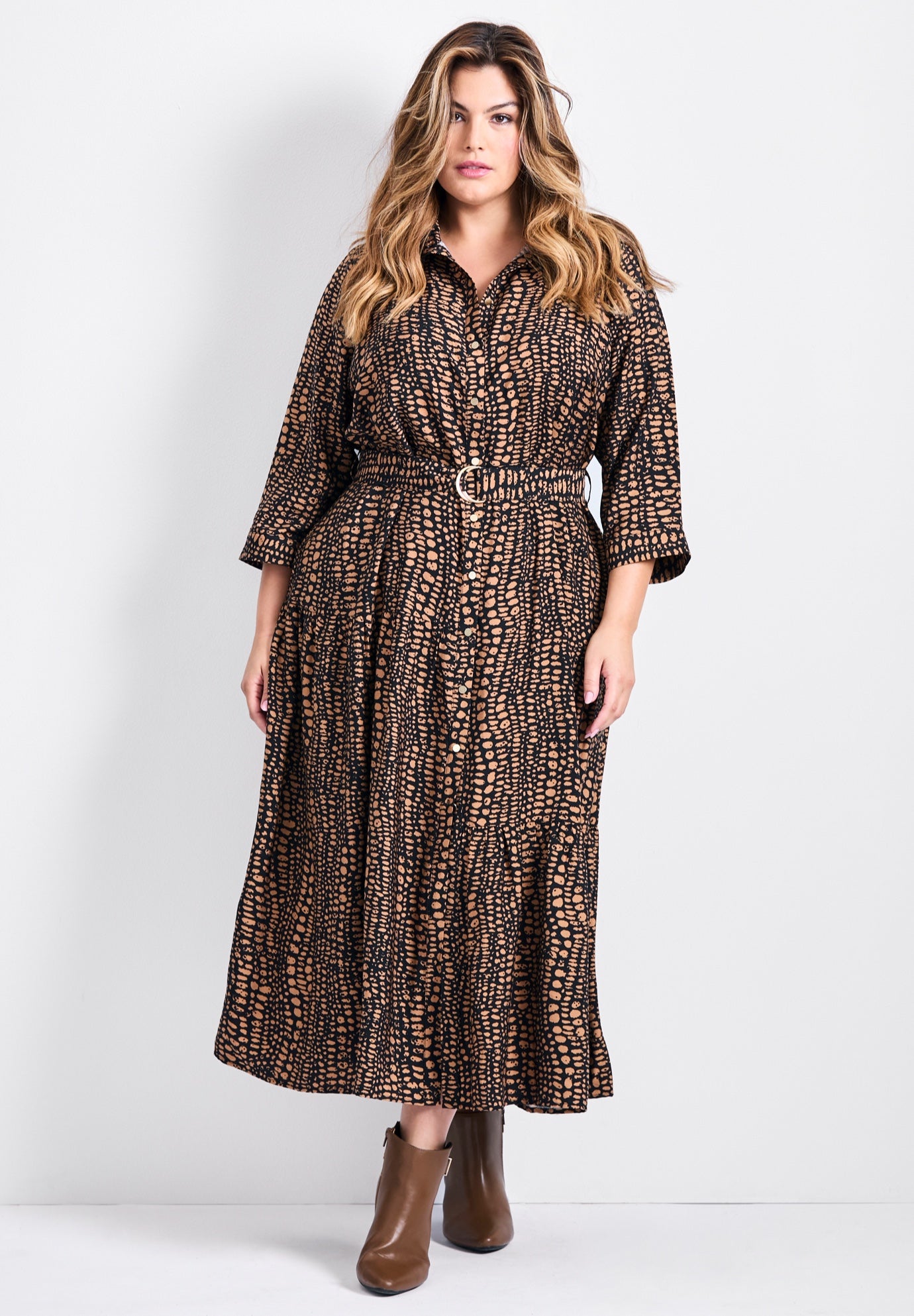 Flora Belted Shirtdress image number 0