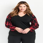 Scarlet Mix Media Top image number null