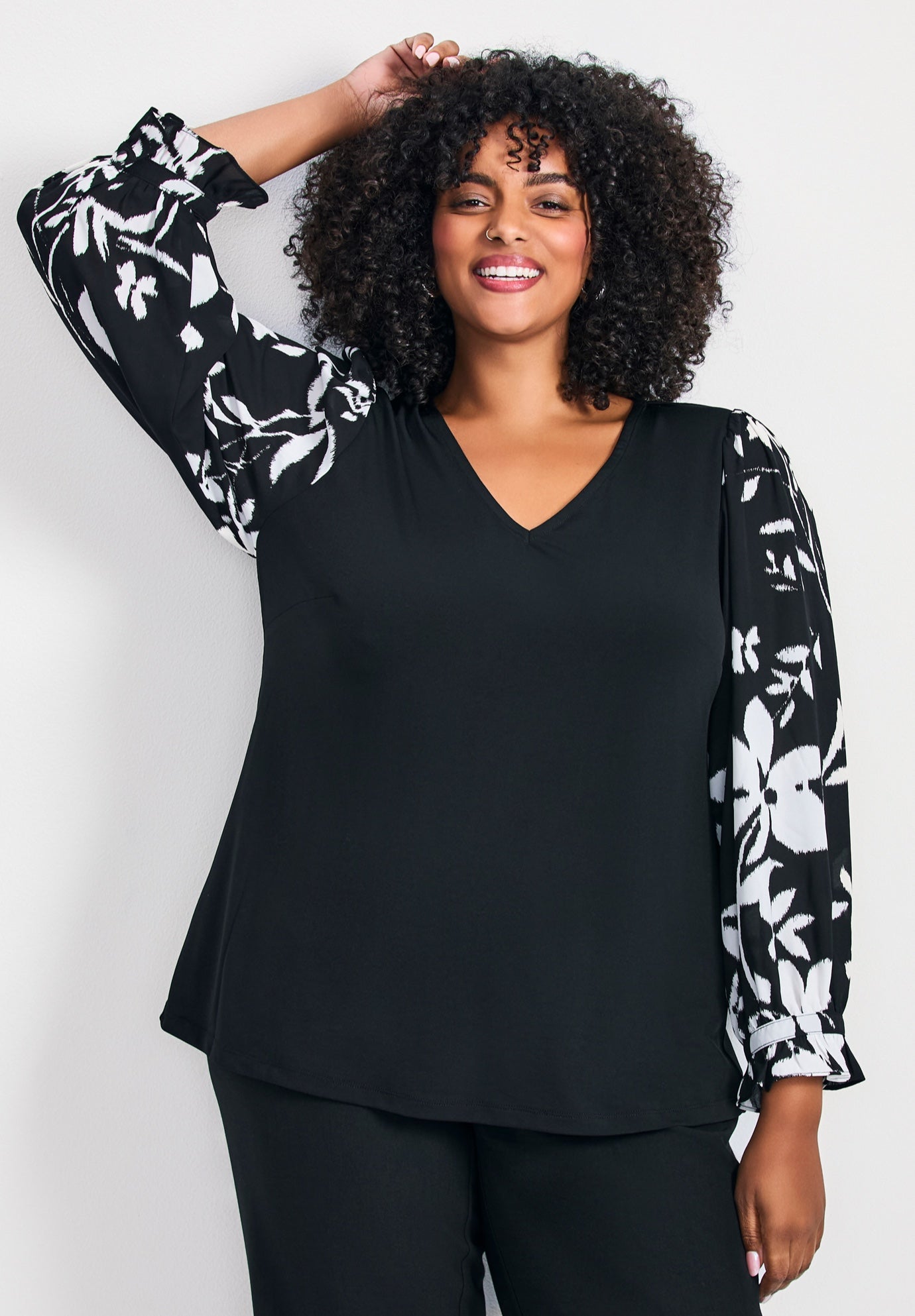 Scarlet Mix Media Top image number 0