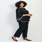 Ivana Contrast Bell Sleeve Top image number null