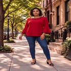 Ivana Contrast Bell Sleeve Top image number 0