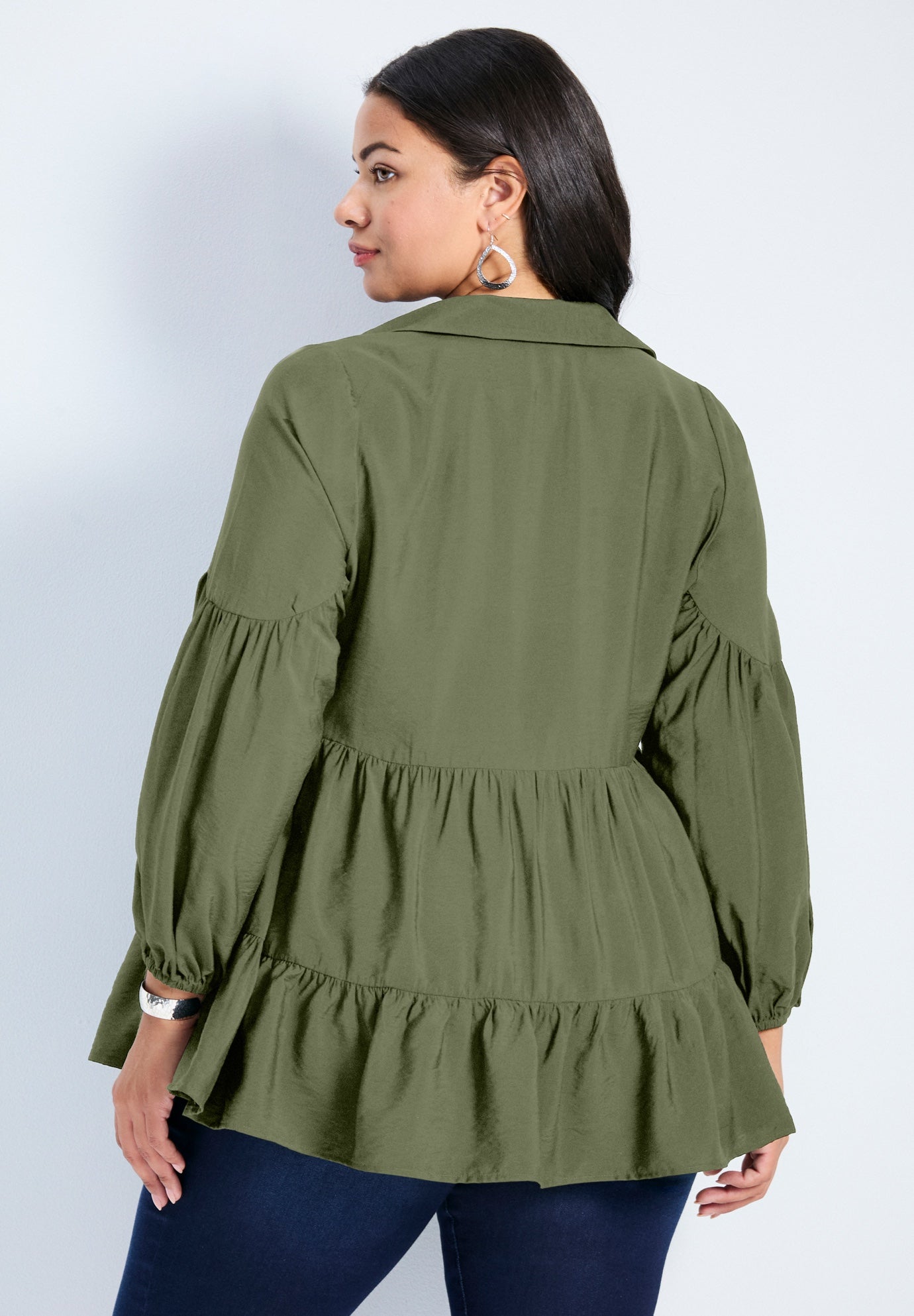 Amari Tiered Tunic Shirt image number 2