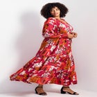 Second Nature Blouson Sleeve Maxi Dress image number null