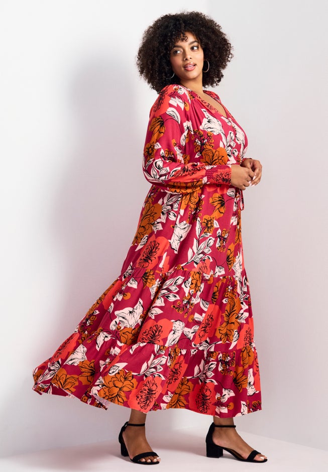 Second Nature Blouson Sleeve Maxi Dress image number 1