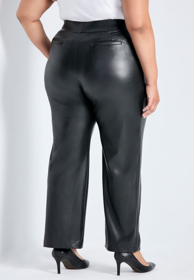 Tessa Vegan Leather Wide Leg Pant image number 3