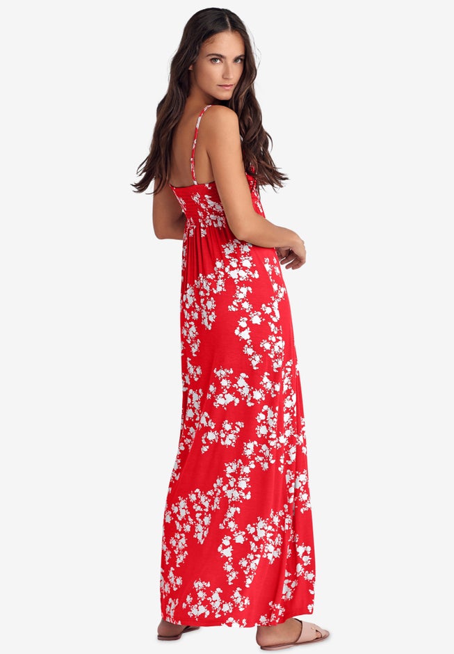 Knit Surplice Maxi Dress image number 1