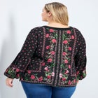 Tamlyn Lace Up Print Top image number null