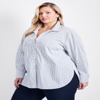 Karolina Stripe Poplin Shirt image number null