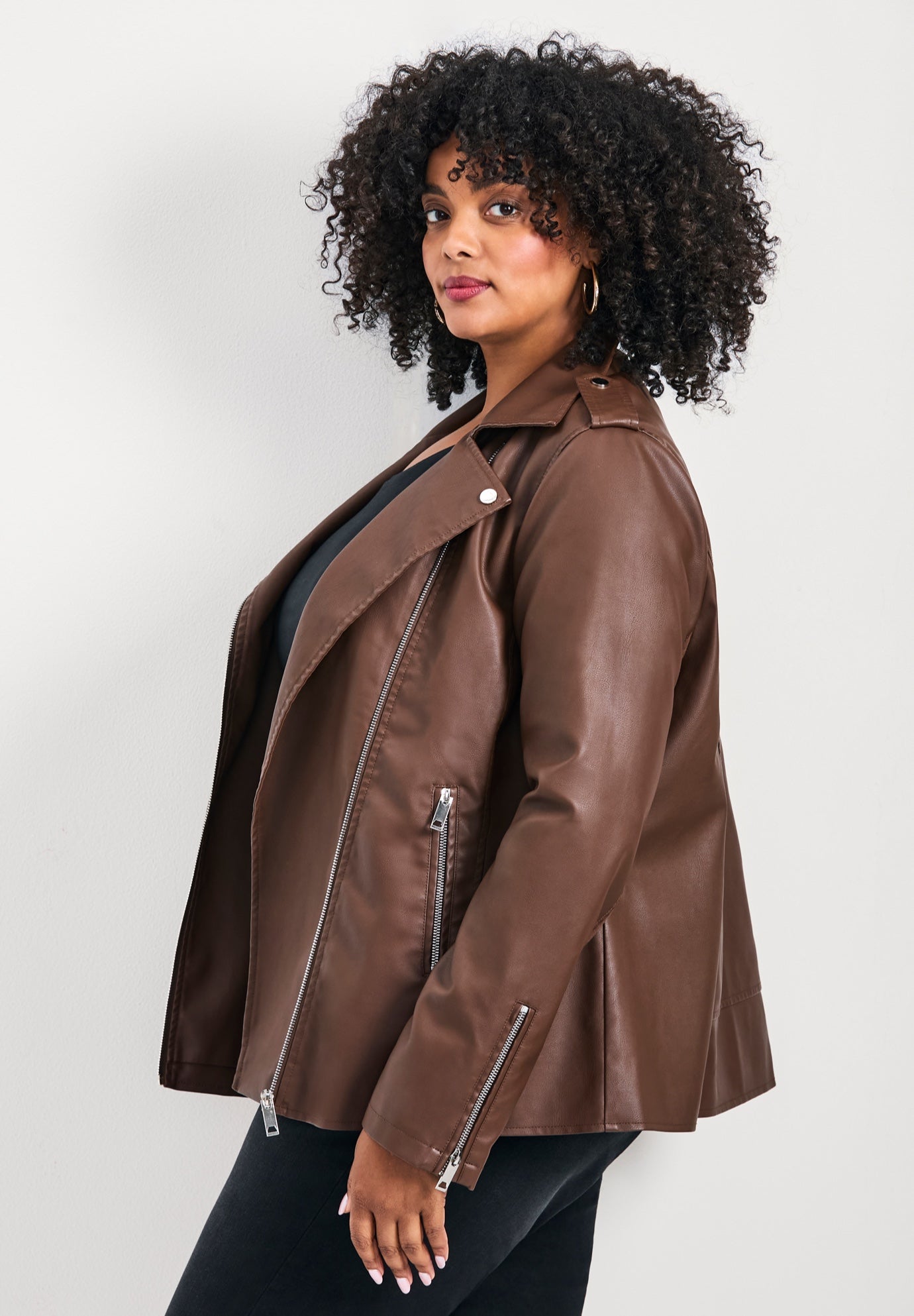 Jane Vegan Leather Jacket image number 1
