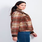 Joss Plaid Cropped Jacket image number null
