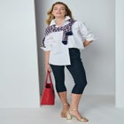 Comfort Waist Stretch Denim Capris image number null