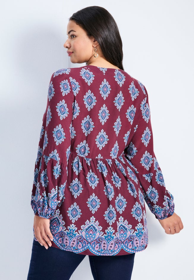 Mara Blouson Sleeve Tunic image number 2