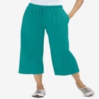 Sport-Knit Pull-On Capri Pants image number null