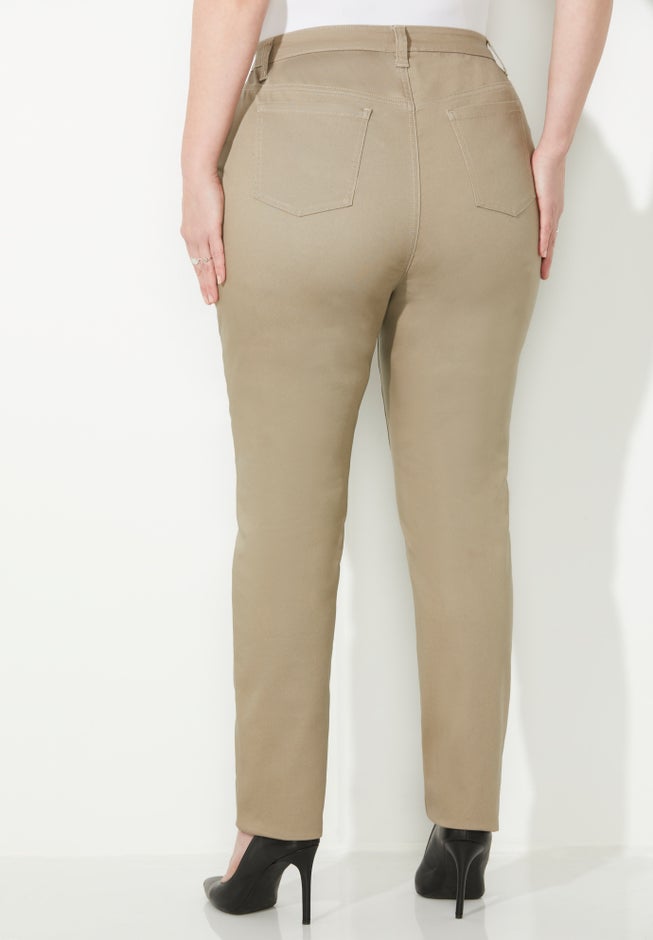 Softluxe Sateen Stretch Curvy Pant image number 2