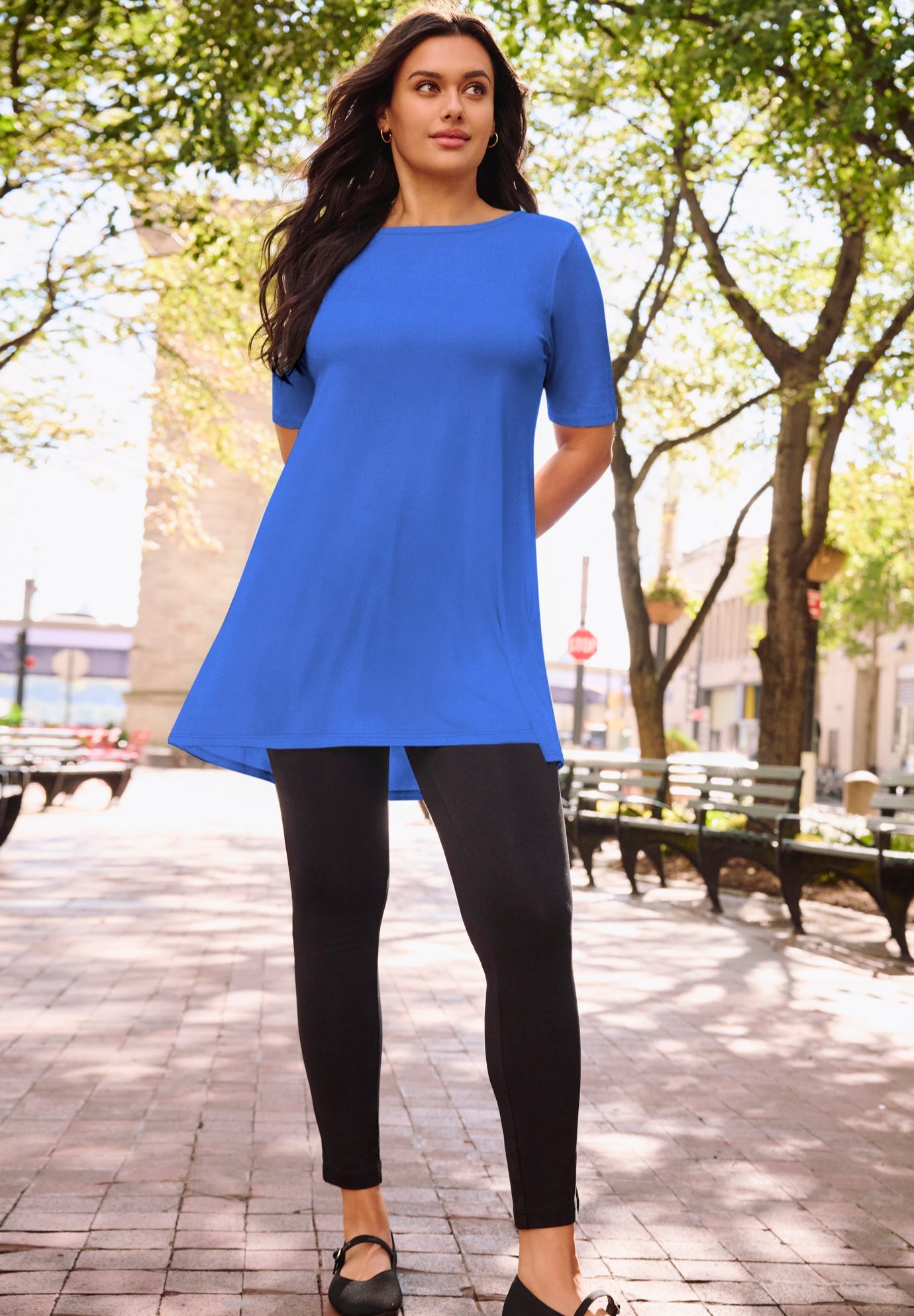 Boatneck Swing Tunic image number 0