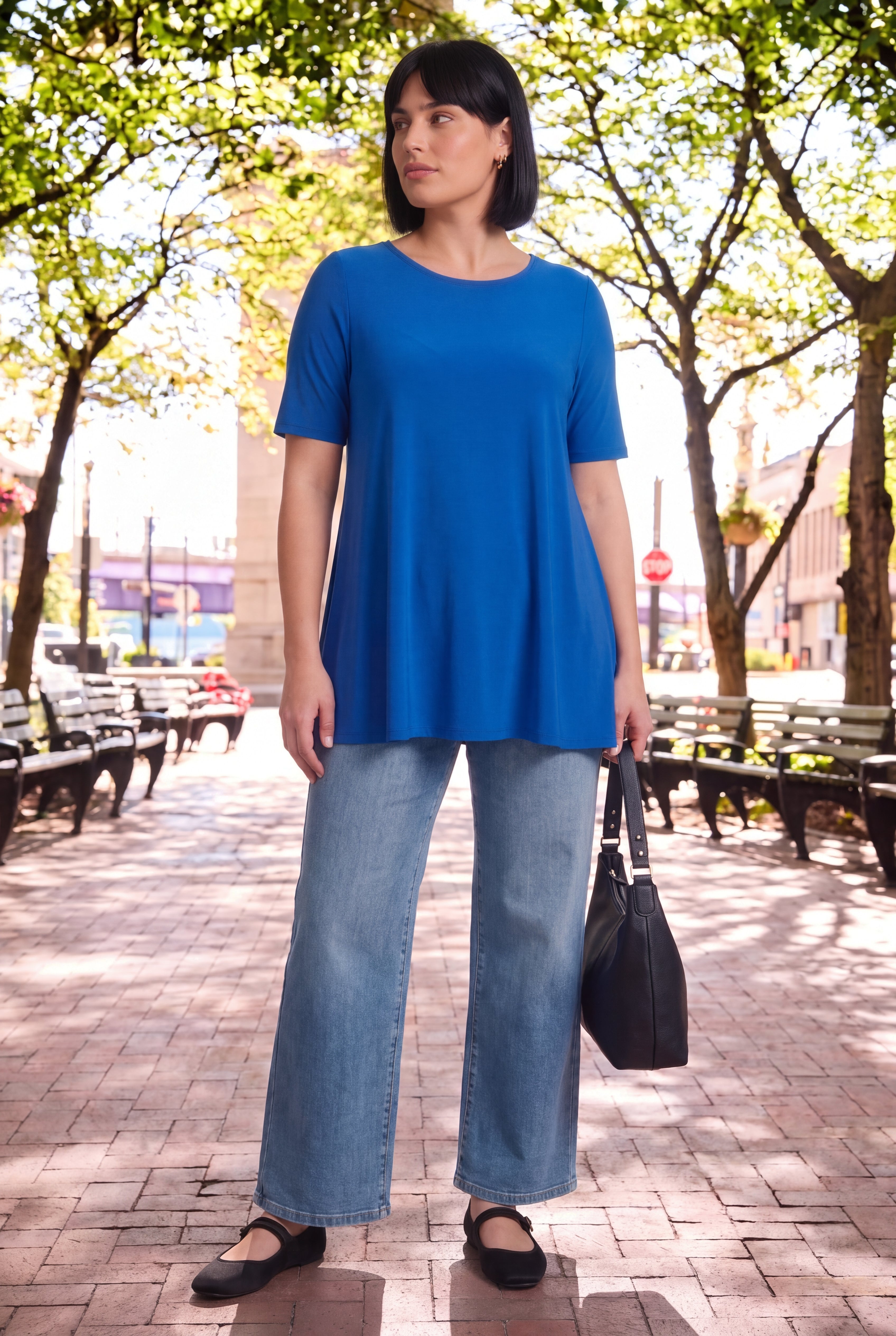 Boatneck Swing Tunic image number 1