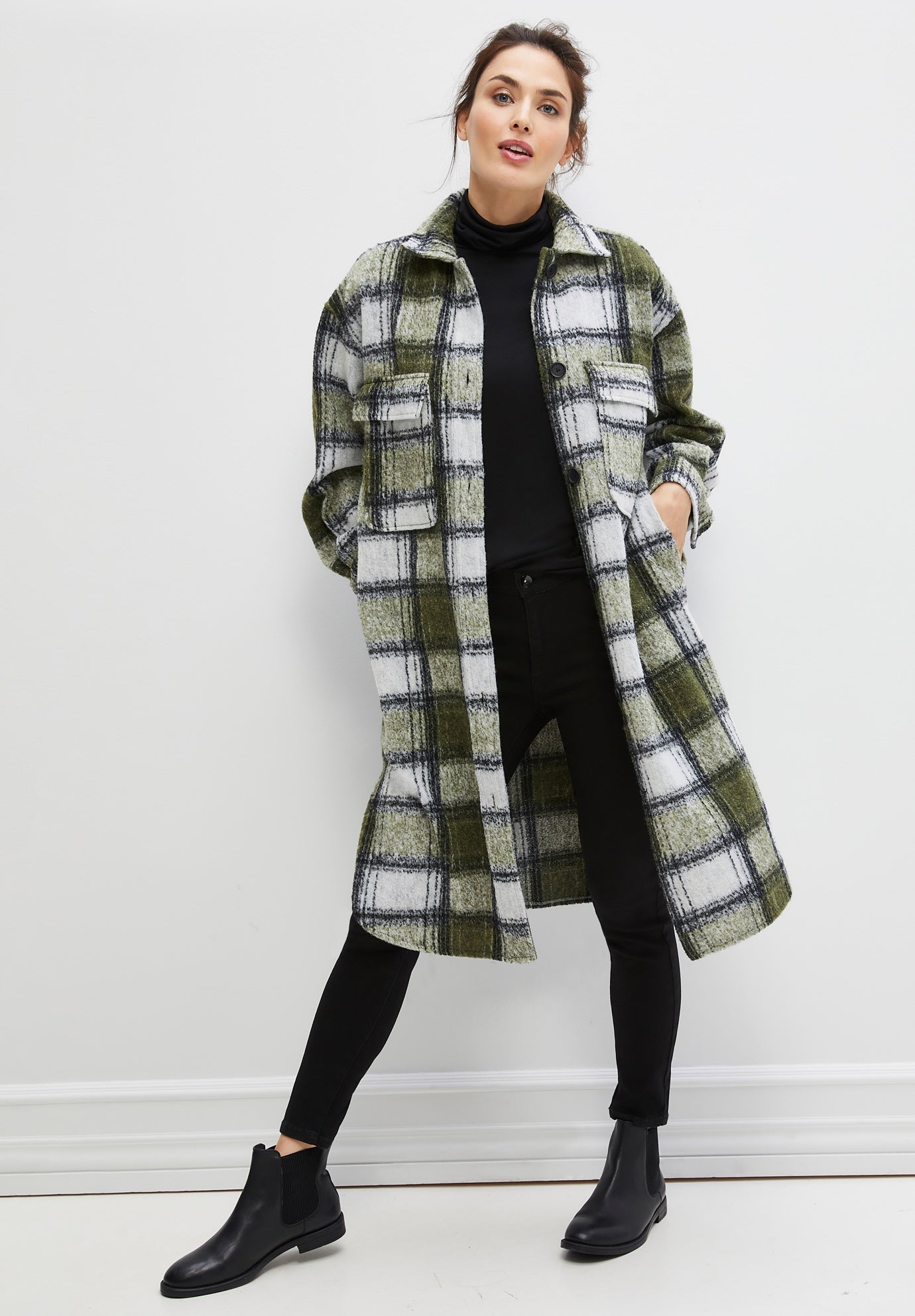 ジャケット・アウター L'Or Geelong wool long coat Navy Blue Wool Coat, Womens Wool Coat, Winter Coat, Maxi