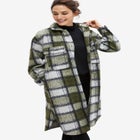 Wool Blend Long Shirt Jacket image number null