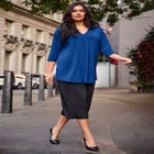 V Neck Pleat Front Tunic image number null