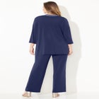Beaded 3-Piece Cardigan Pant Suit image number 3