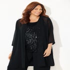 3-Piece Sequin Tank Pant Set image number null