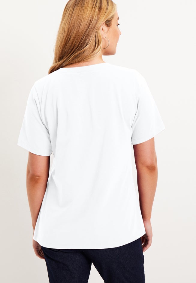 Short-Sleeve V-Neck One + Only Tee image number 1
