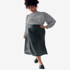 Pleated Blouson Sleeve Blouse image number null