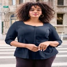 Ponte Zip Front Top image number null