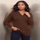 Ribbed Collar Sweater image number 0