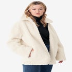Reversible Faux Suede Sherpa Jacket image number null