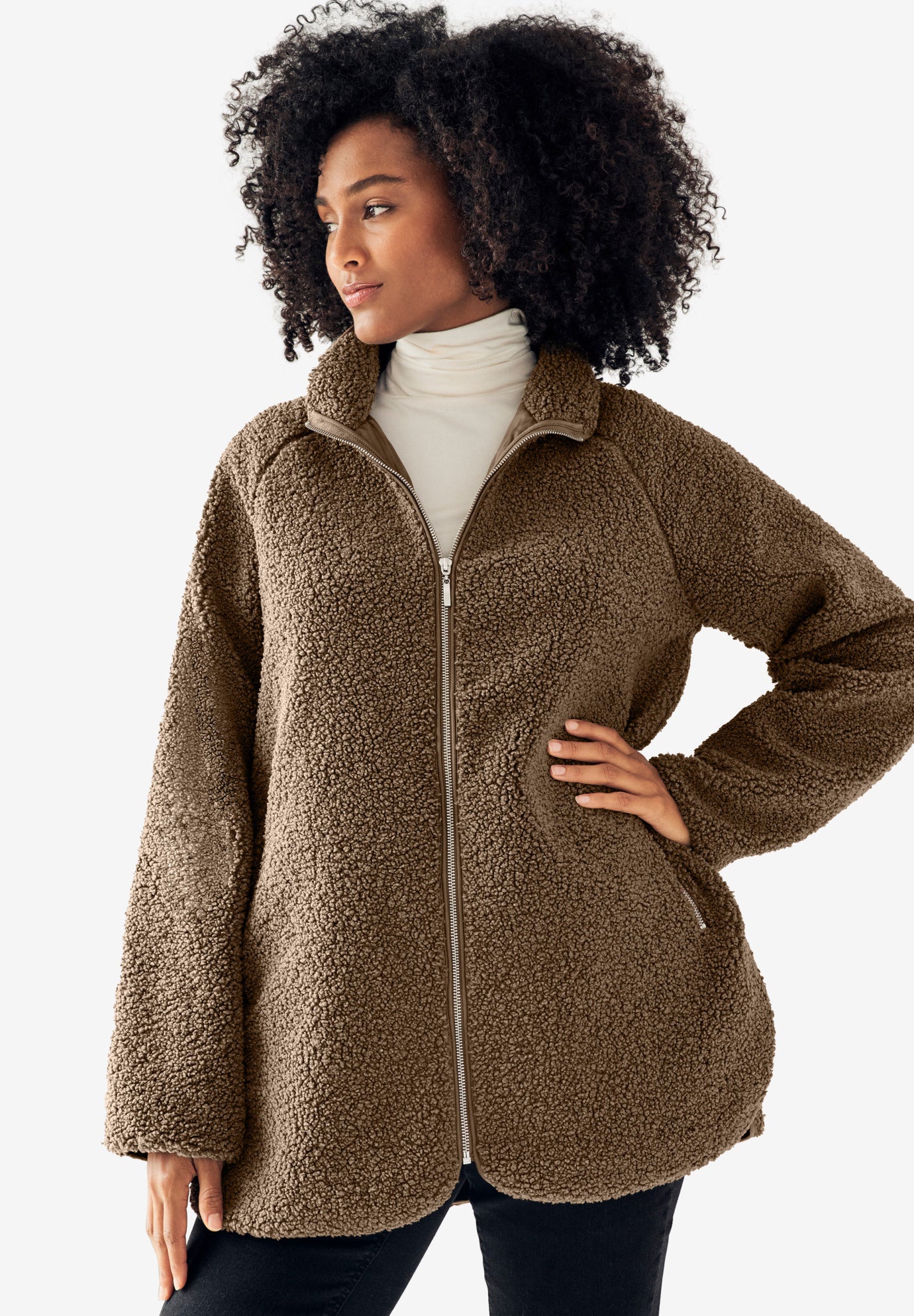 Sherpa Zip-Front Jacket image number 0