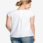 Cotton Jersey Slub Cap Sleeve Trapeze Tee image number 1