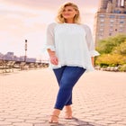 Ruffle Sleeve And Hem Blouse image number null