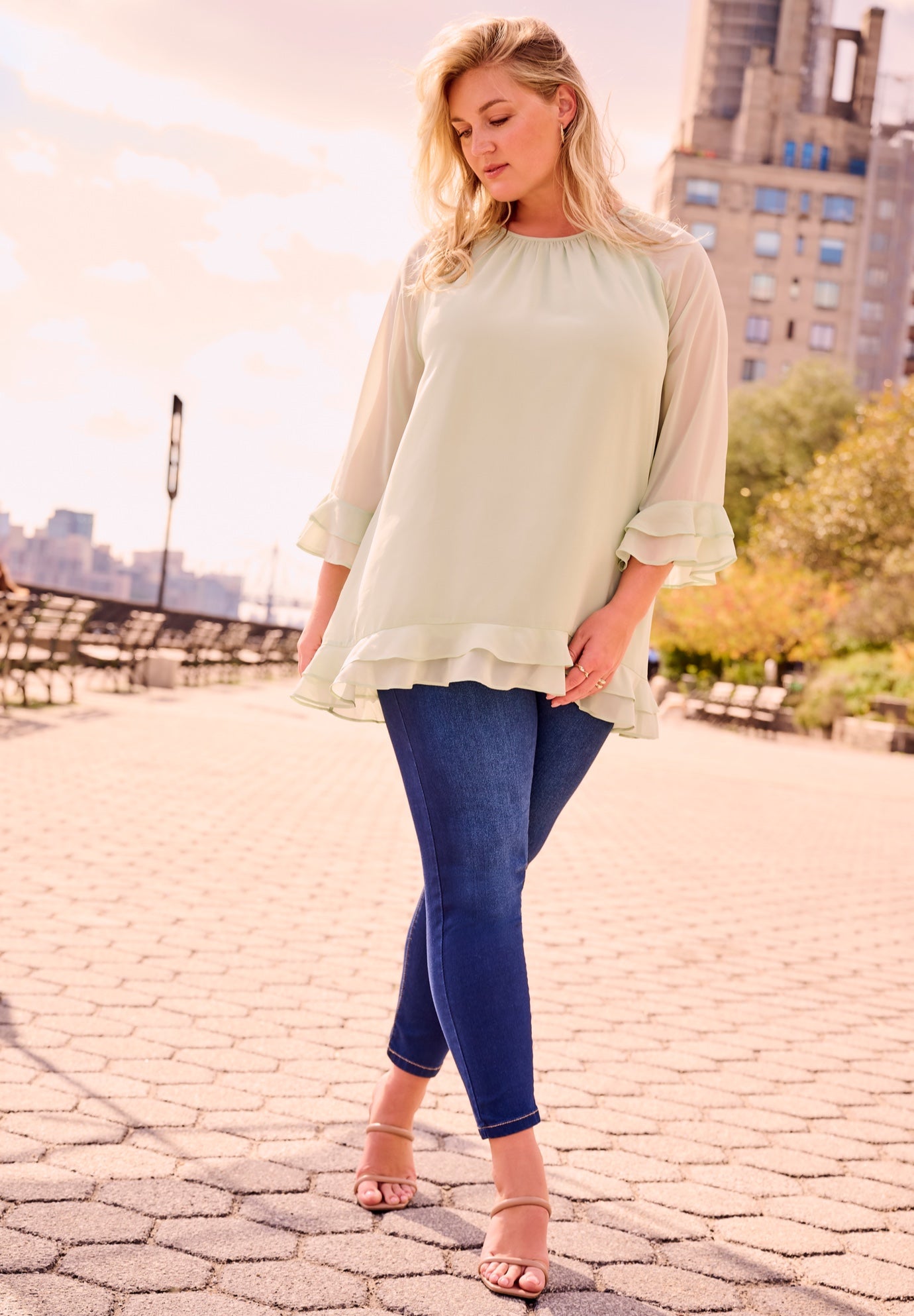 Butter Denim Pull-On High Rise Jean image number 1