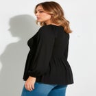 Smocking Blouson Sleeve Blouse image number null