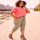 Cotton Roll Up Capri image number null