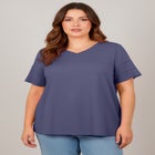 Openwork Trim Short Sleeve Top image number null