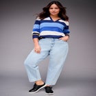 Color Block Polo Sweater image number null