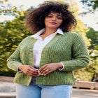 Open Front Cardigan Sweater image number null
