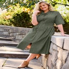 Smocked Zip Front Dress image number null