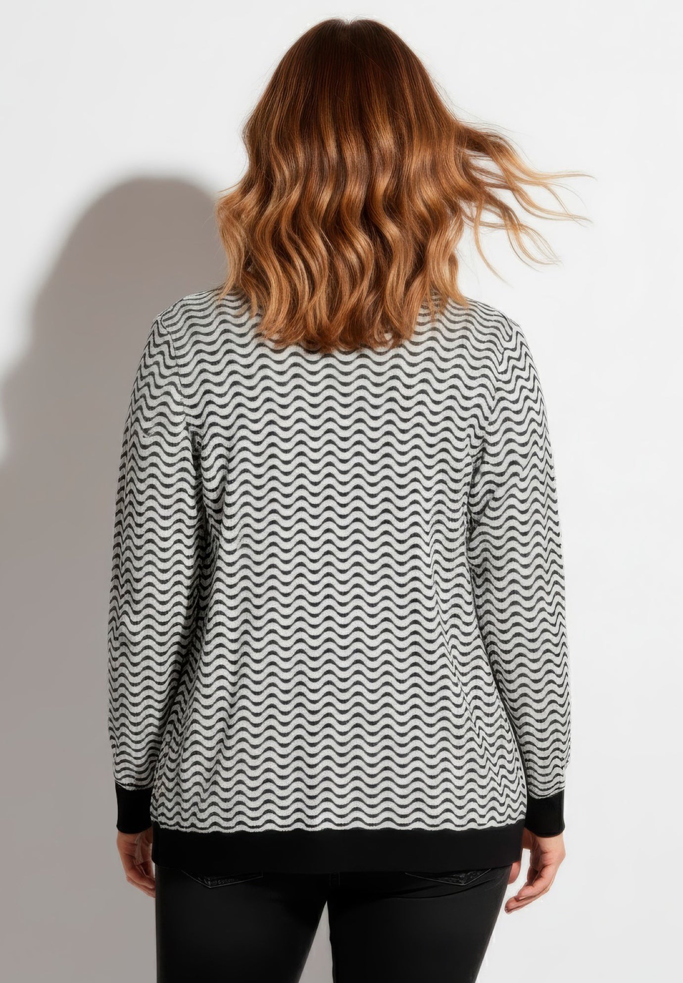 Poet Sleeve Open Cardigan Sweater image number 2