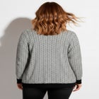 Poet Sleeve Open Cardigan Sweater image number null